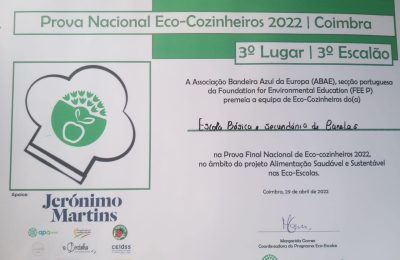 Prova Nacional de Eco-cozinheiros 2022