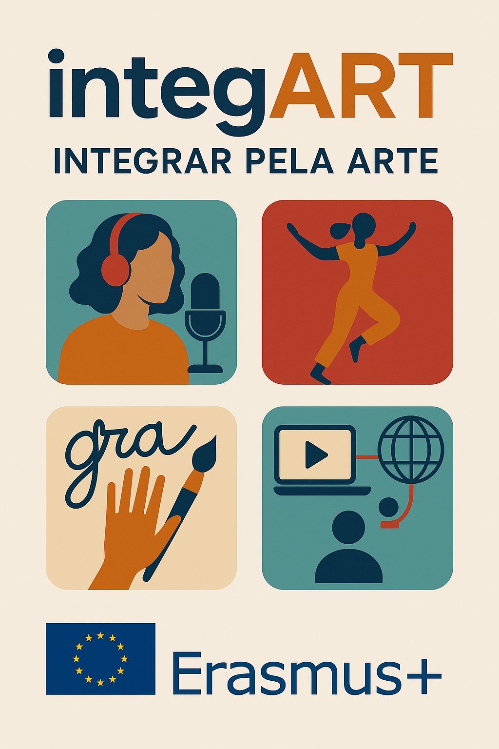Aprovação de projeto Erasmus  "integART - Integrar pela Arte"