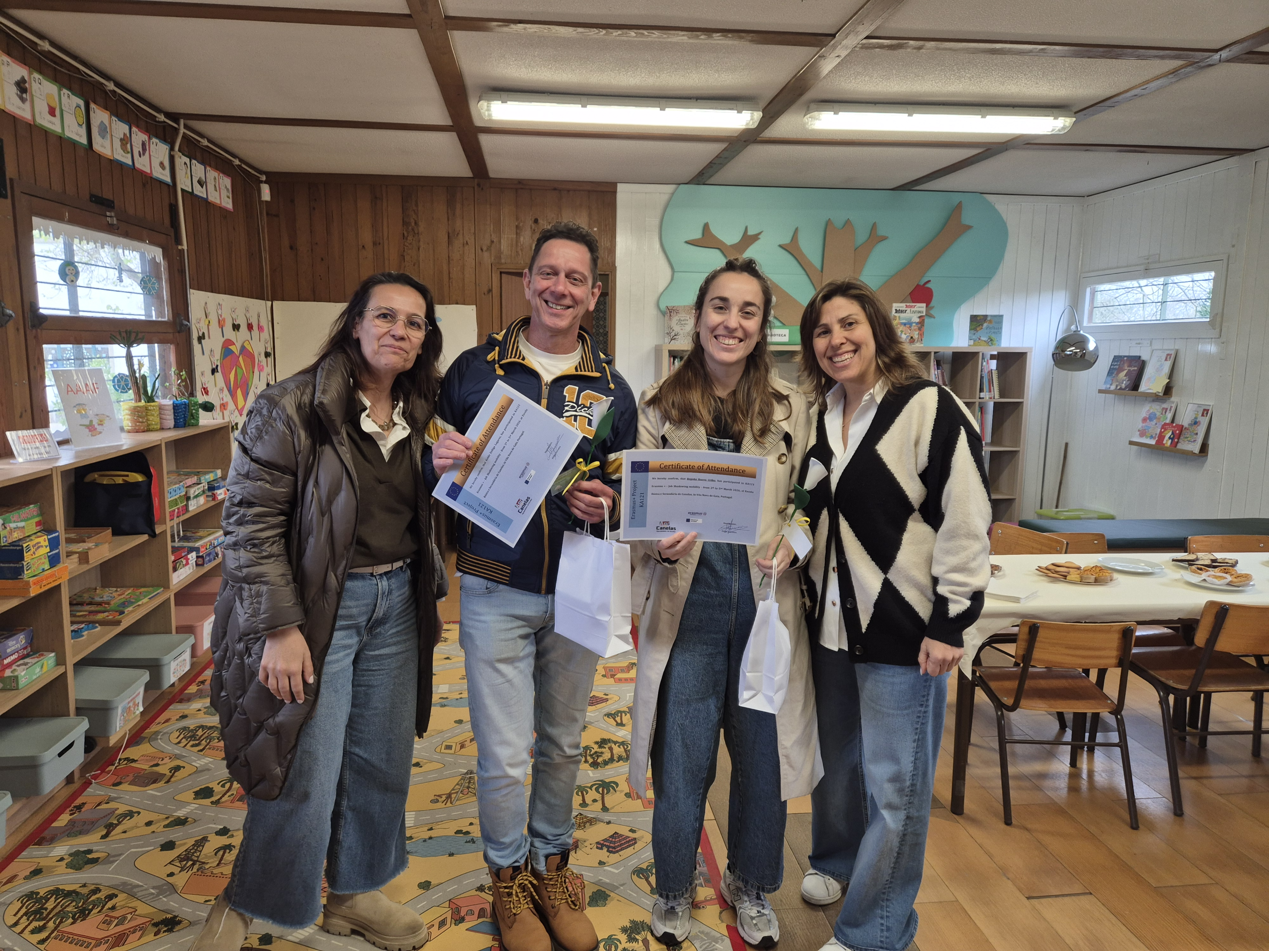 Professores do País Basco em “Job Shadowing” no Agrupamento de Escolas de Canelas